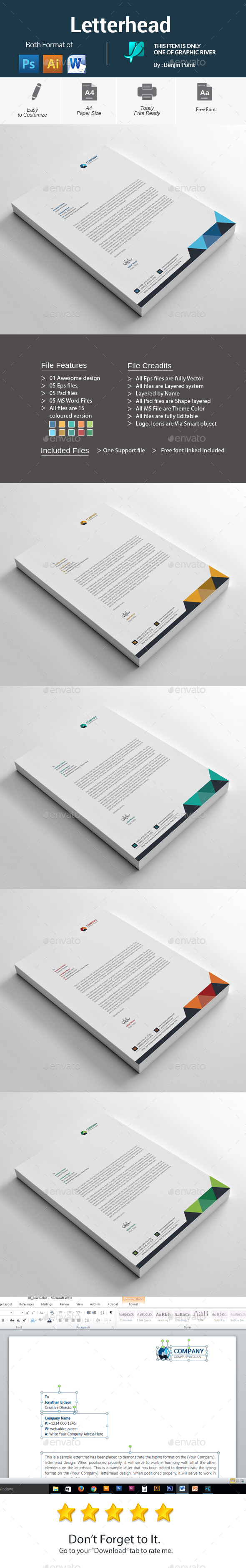 GraphicRiver Letterhead 20946856 GraphicRiver Letterhead 20946856