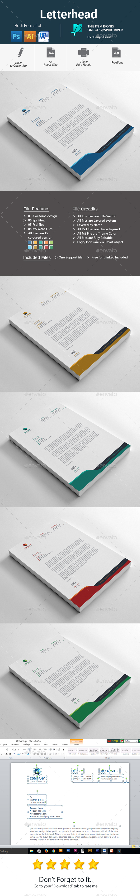 GraphicRiver Letterhead 20946901 GraphicRiver Letterhead 20946901