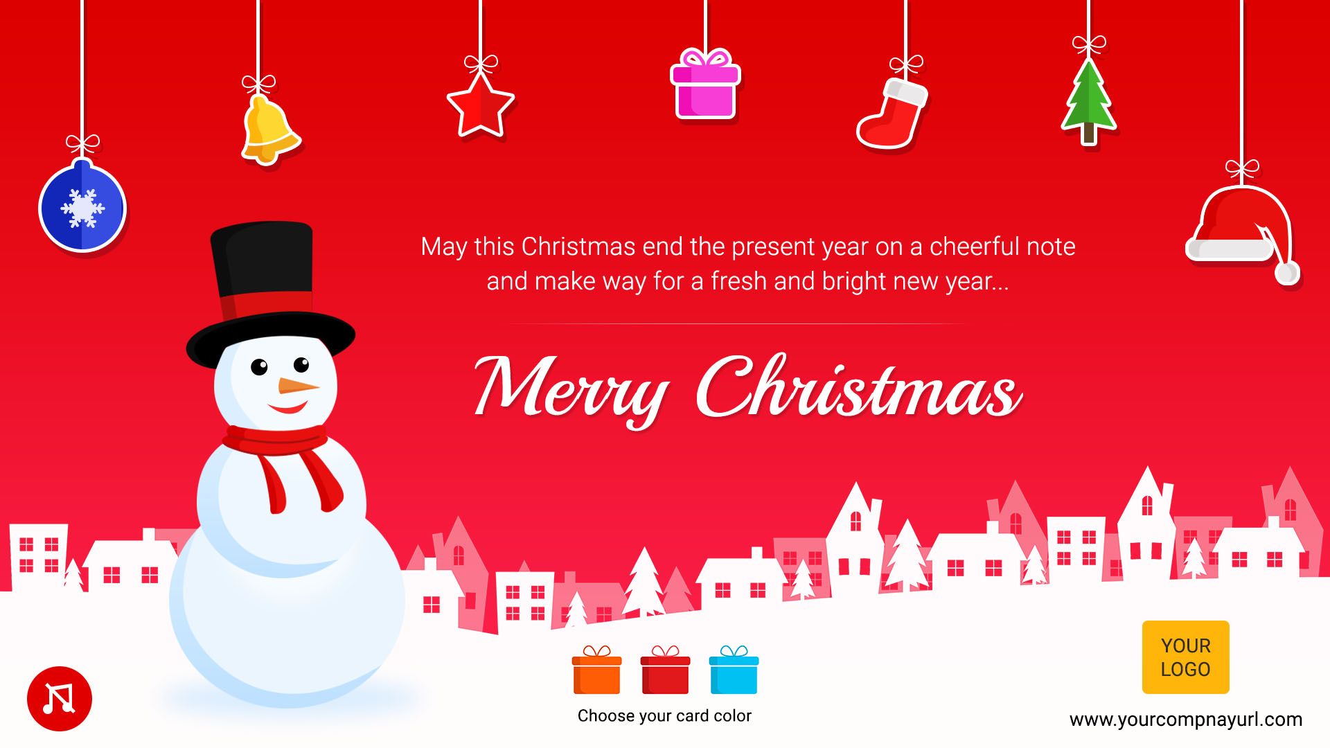 christmas card note