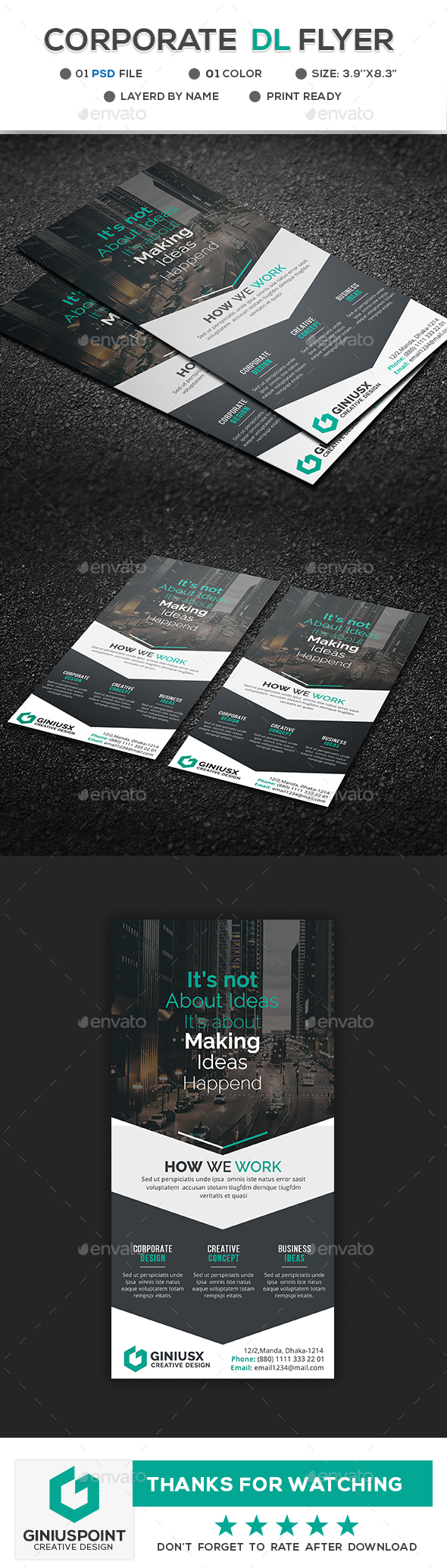 GraphicRiver Corporate DL Flyer 20947674 GraphicRiver Corporate DL Flyer 20947674