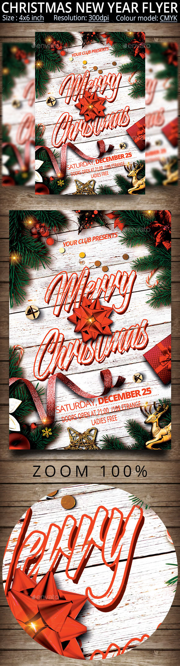 GraphicRiver Christmas New Year Party Flyer 20947706