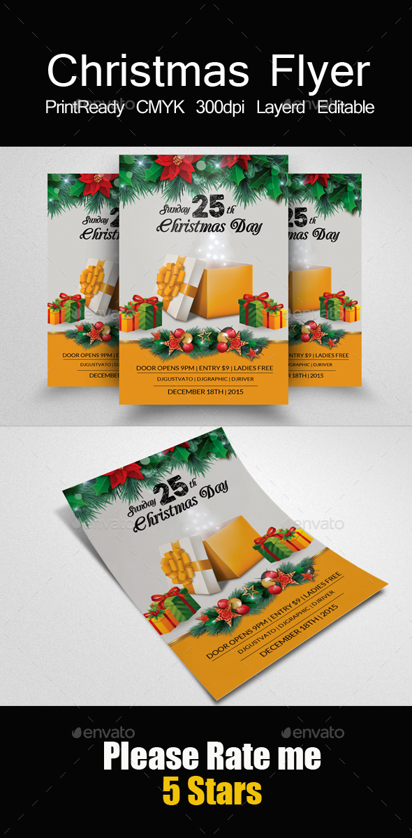 Charistmas Greeting Flyer - Events Flyers