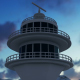 Radar Tower at Night - VideoHive Item for Sale