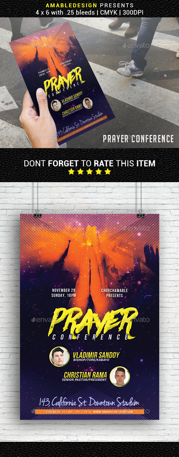 GraphicRiver Prayer Conference Church Flyer 20947987 GraphicRiver Prayer Conference Church Flyer 20947987