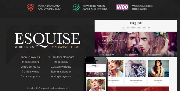 Esquise - Magazine WordPress Theme - Blog / Magazine WordPress