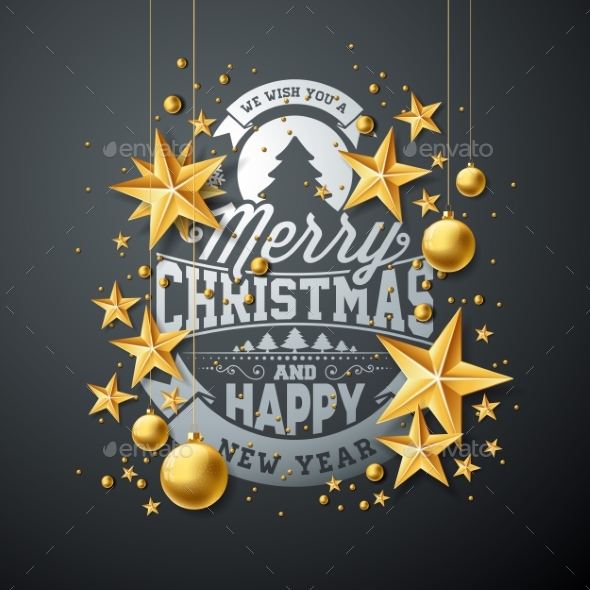 Vector Christmas and New Year Illustration - Christmas Seasons/Holidays