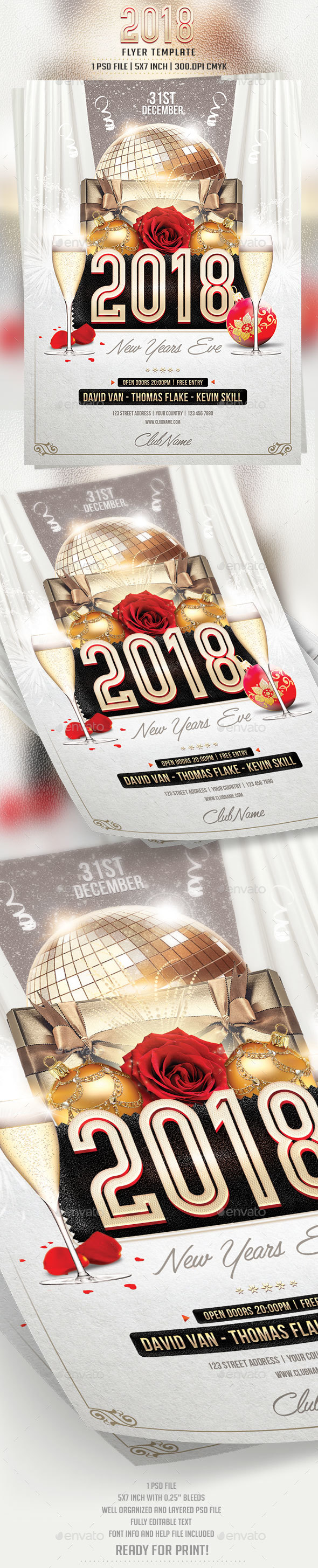 2018 Flyer Template - Flyers Print Templates
