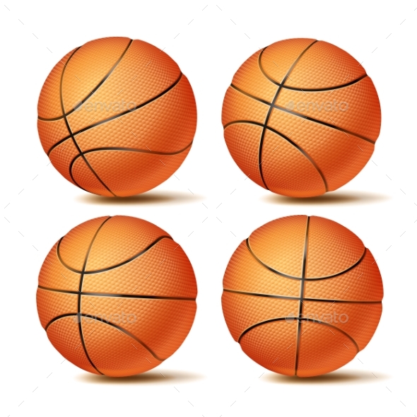 GraphicRiver Realistic Basketball Set Vector 20949038 GraphicRiver Realistic Basketball Set Vector 20949038
