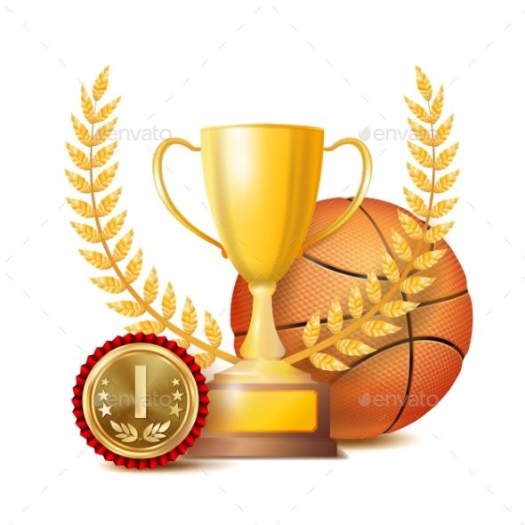 Basketball Award Vector - Sports/Activity Conceptual