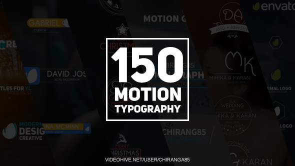 VideoHive 150 Motion Typography 20949185 VideoHive 150 Motion Typography 20949185