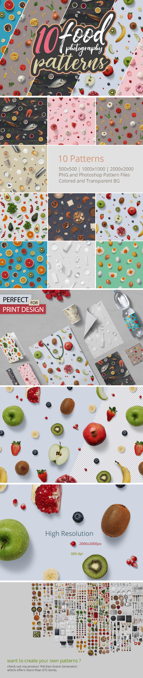 GraphicRiver 10 Food Photography Patterns 20949458 GraphicRiver 10 Food Photography Patterns 20949458