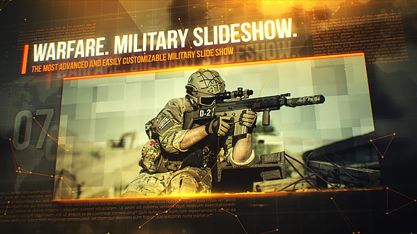 Warfare. Military Slideshow.