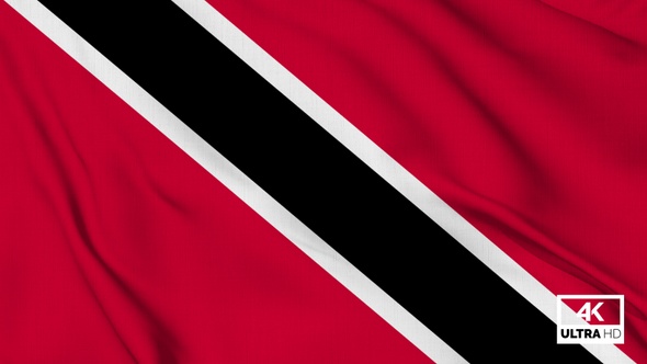 Trinidad And Tobago Flag Waving Slowly Looped alt