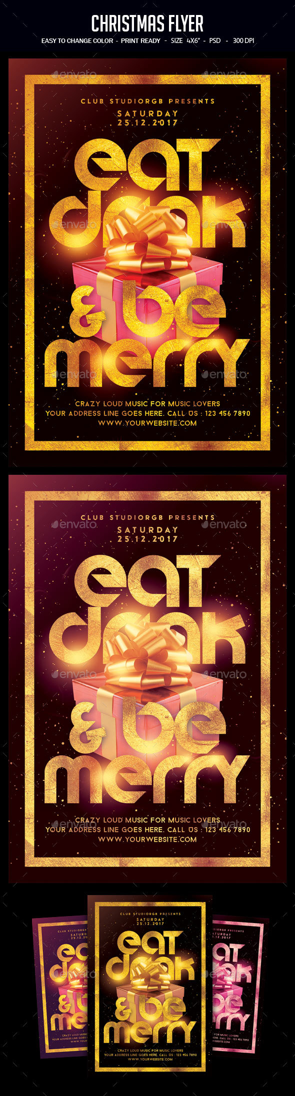 Christmas Flyer - Clubs & Parties Events