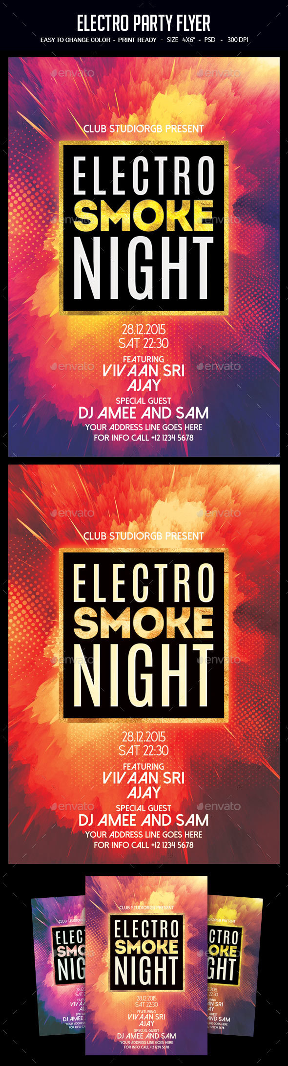 GraphicRiver Electro Party Flyer 20950282 GraphicRiver Electro Party Flyer 20950282