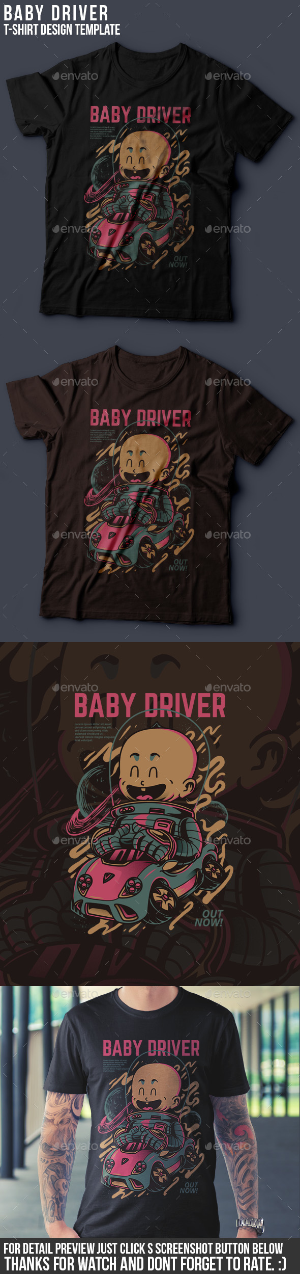 GraphicRiver Baby Driver T-Shirt Design 20941470 GraphicRiver Baby Driver T-Shirt Design 20941470