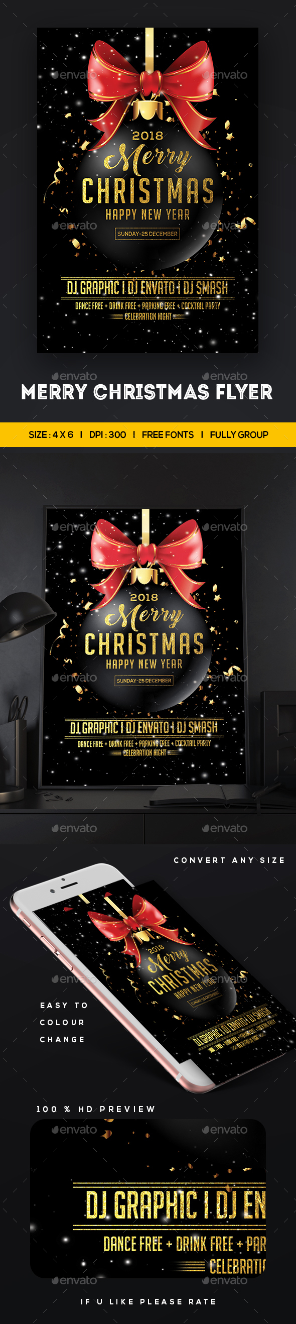 GraphicRiver Merry Christmas Flyer 20950842 GraphicRiver Merry Christmas Flyer 20950842