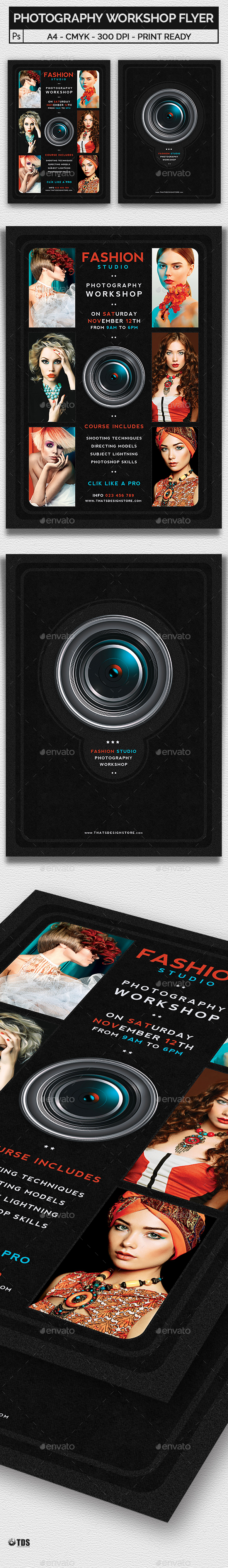 Photography Workshop Flyer Template - Corporate Flyers