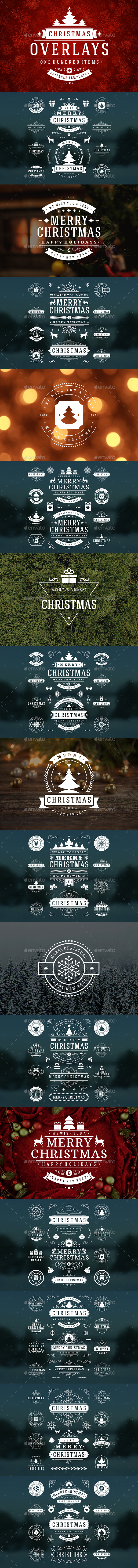 GraphicRiver 100 Christmas Photo Overlays 20951305 GraphicRiver 100 Christmas Photo Overlays 20951305