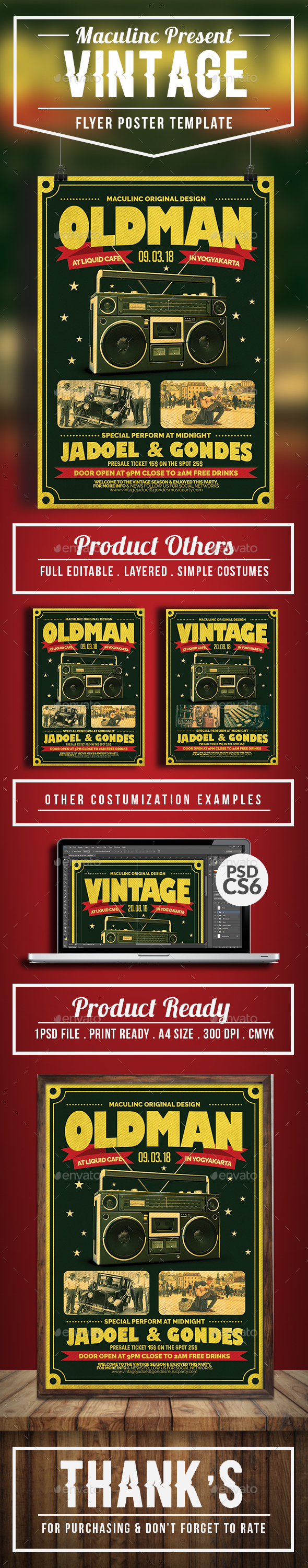 GraphicRiver Vintage Flyer Poster Vol.10 20951385 GraphicRiver Vintage Flyer Poster Vol.10 20951385