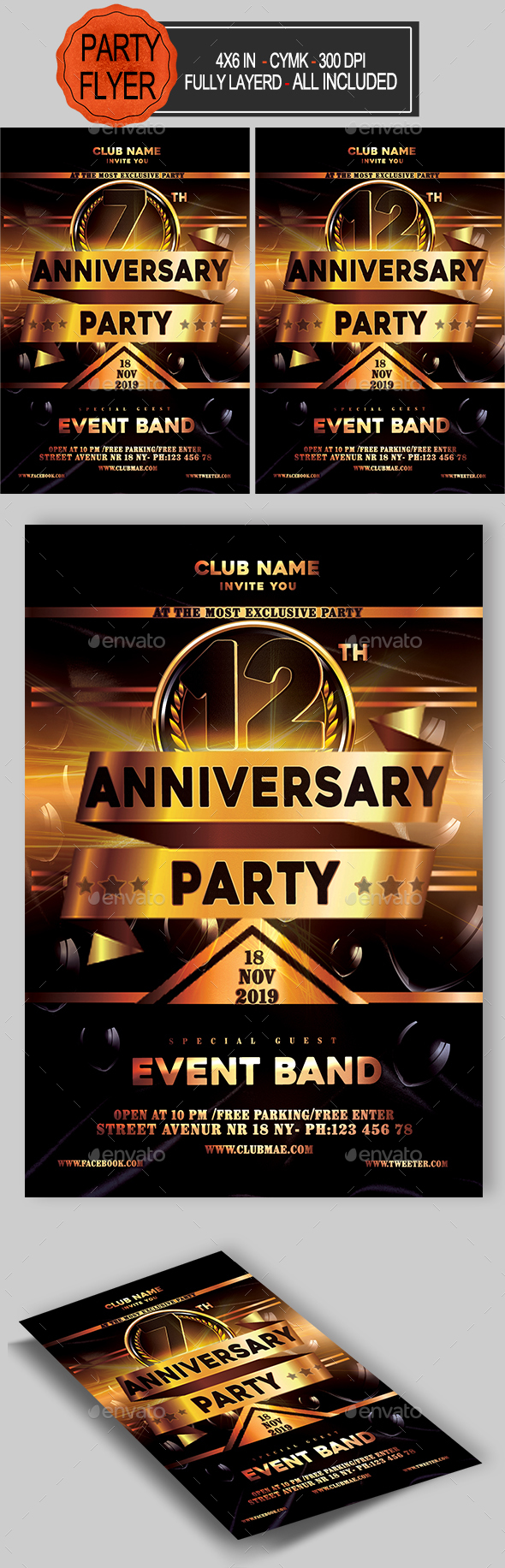 GraphicRiver Anniversary Flyer 20951681 GraphicRiver Anniversary Flyer 20951681