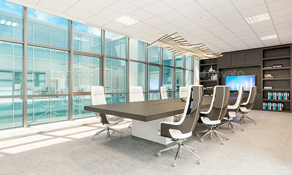 GraphicRiver Meeting Room In Business Center 20951688 GraphicRiver Meeting Room In Business Center 20951688