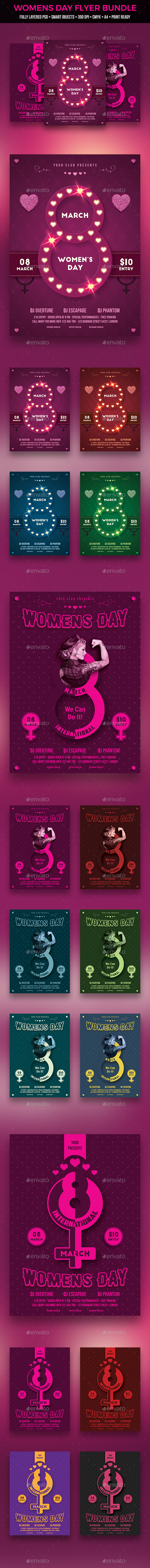 GraphicRiver Womens Day Flyer Bundle 20951988