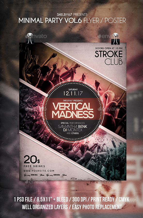 GraphicRiver Minimal Party Flyer Poster Vol 6 20952315 GraphicRiver Minimal Party Flyer Poster Vol 6 20952315