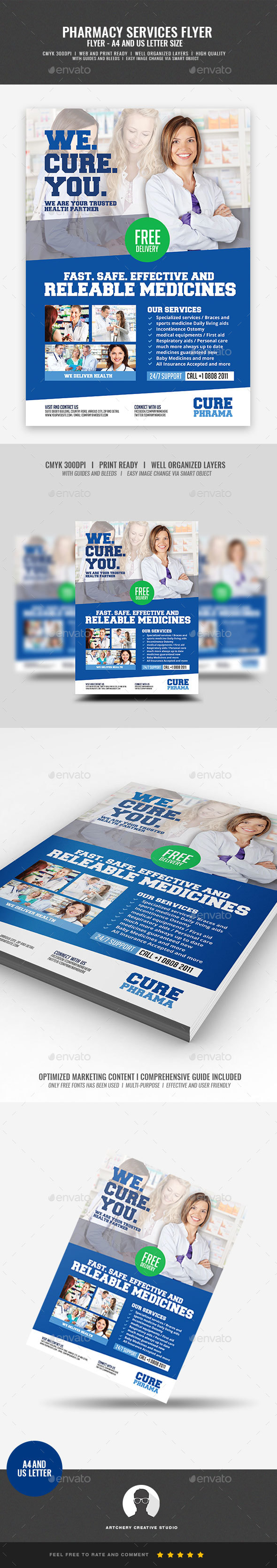 GraphicRiver Pharmaceutical Company Flyer 20937077 GraphicRiver Pharmaceutical Company Flyer 20937077