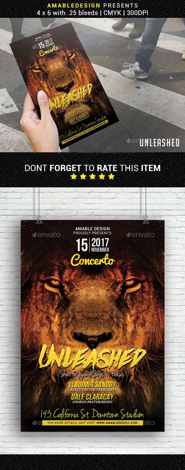 GraphicRiver Unleashed Church Flyer 20952755