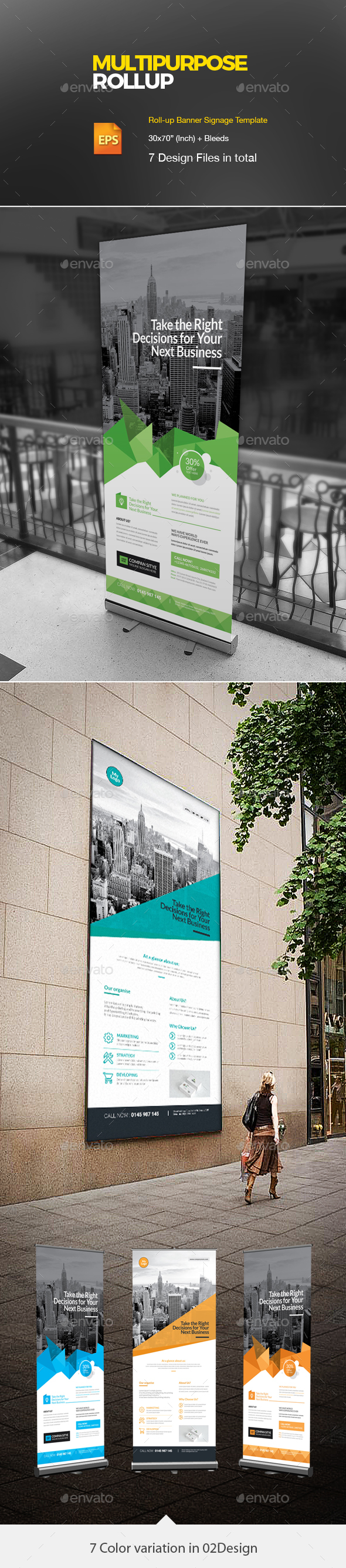 Corporate Roll up bundle 2 in 1 - Corporate Flyers