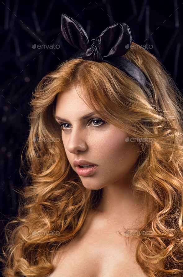 Woman with hair accessory
