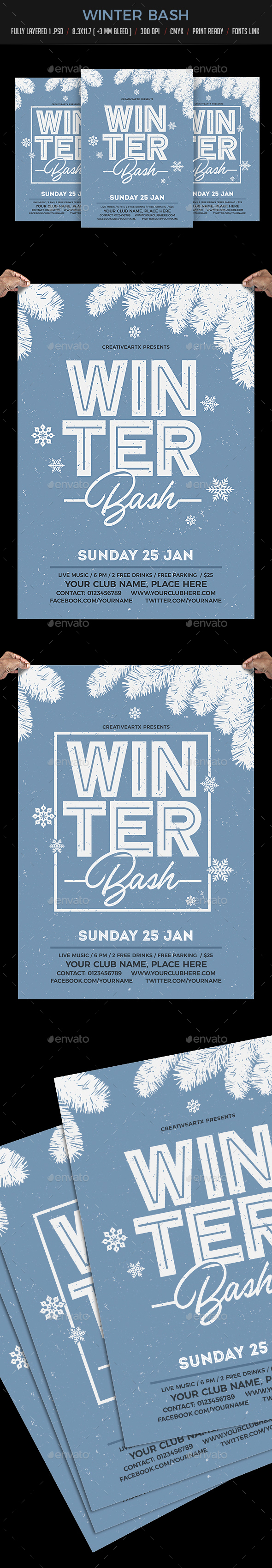 GraphicRiver Winter Bash 20953088 GraphicRiver Winter Bash 20953088