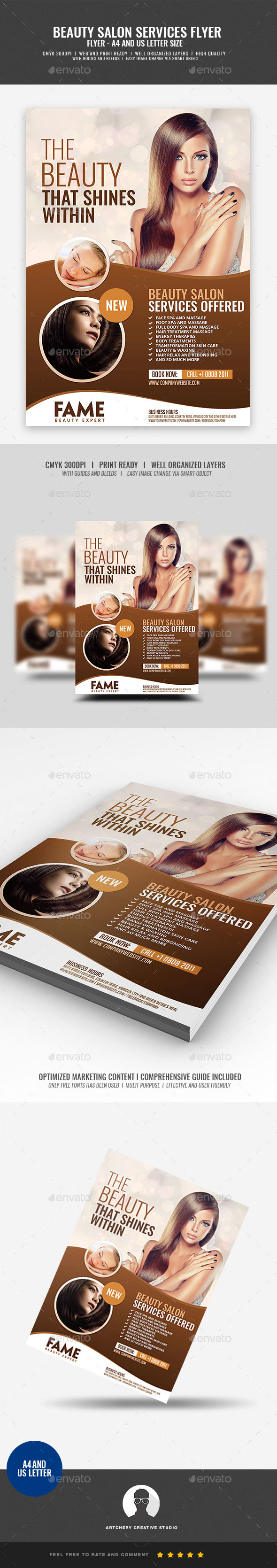 GraphicRiver Hair Salon and Makeup Services 20937408 GraphicRiver Hair Salon and Makeup Services 20937408
