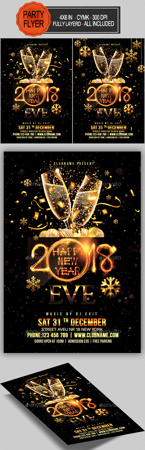 GraphicRiver New Year Party Flyer 20953492 GraphicRiver New Year Party Flyer 20953492