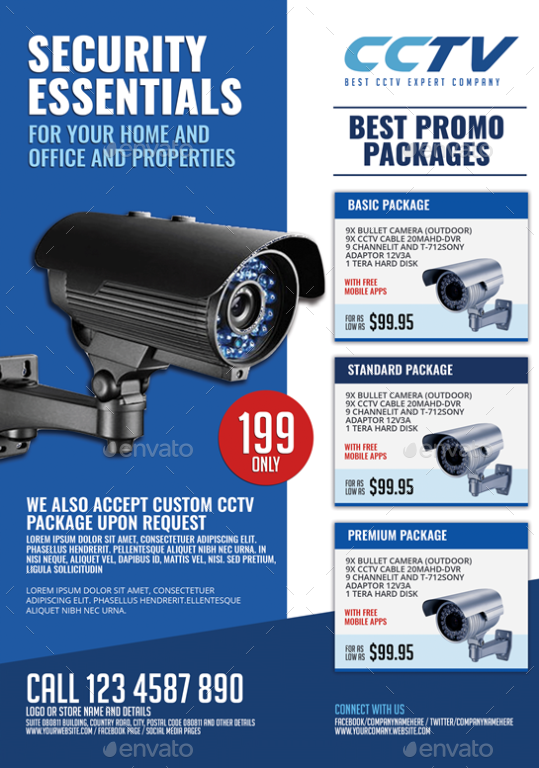 surveillance cctv system flyer by artchery graphicriver cctv camera flyer