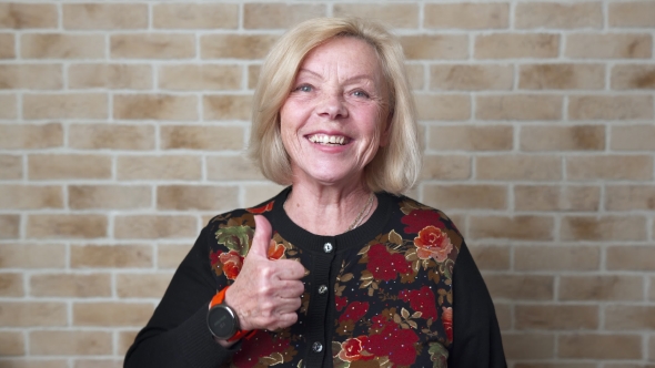 Happy Elderly Woman alt