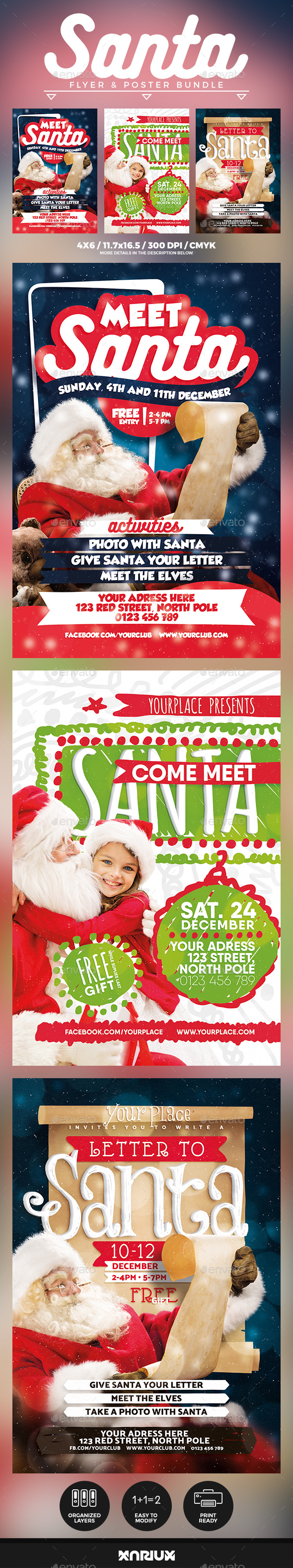 GraphicRiver Meet Santa Flyer & Poster Bundle 20954295 GraphicRiver Meet Santa Flyer & Poster Bundle 20954295