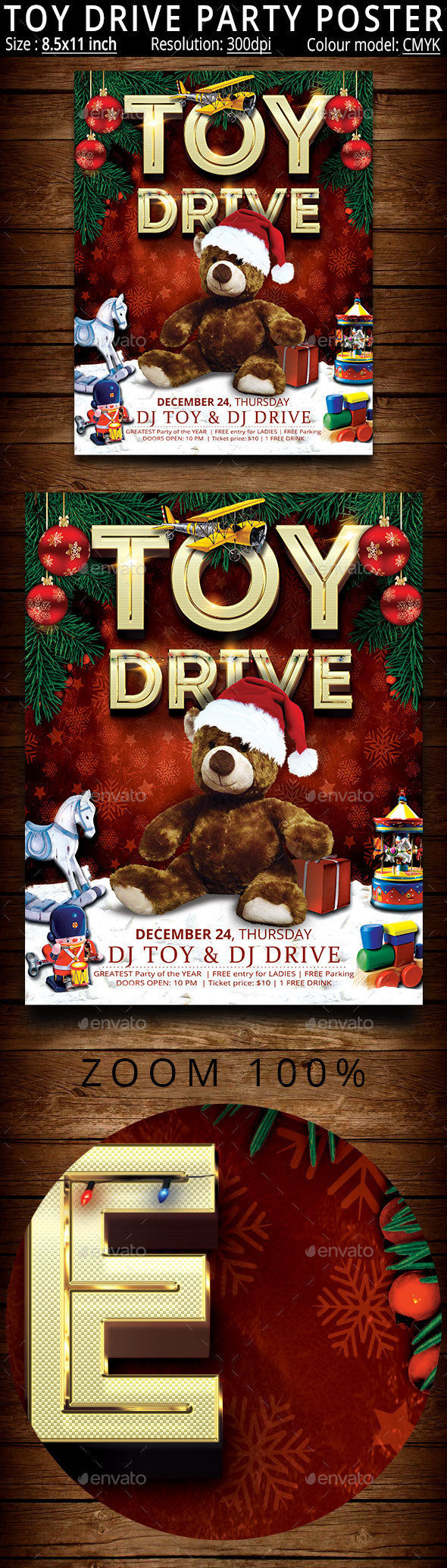 GraphicRiver Toy Drive Party Poster 20954873 GraphicRiver Toy Drive Party Poster 20954873