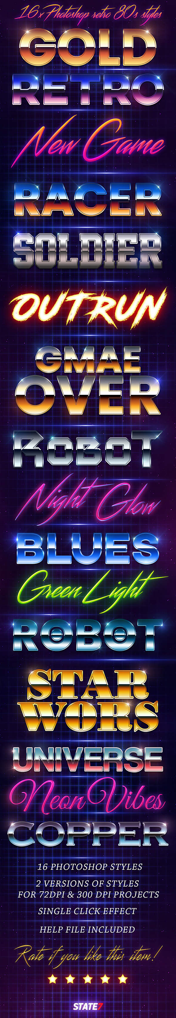 GraphicRiver 80s Style text effect 20955419 GraphicRiver 80s Style text effect 20955419