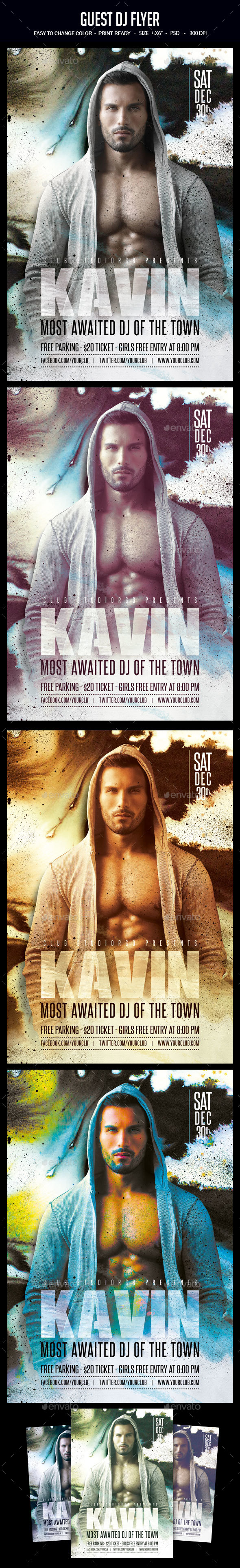 GraphicRiver Guest Dj Flyer 20955701 GraphicRiver Guest Dj Flyer 20955701