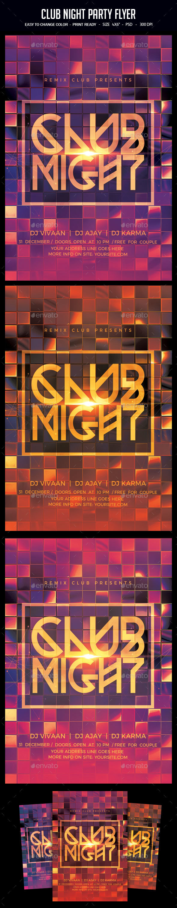 GraphicRiver Club Night Party Flyer 20955713 GraphicRiver Club Night Party Flyer 20955713