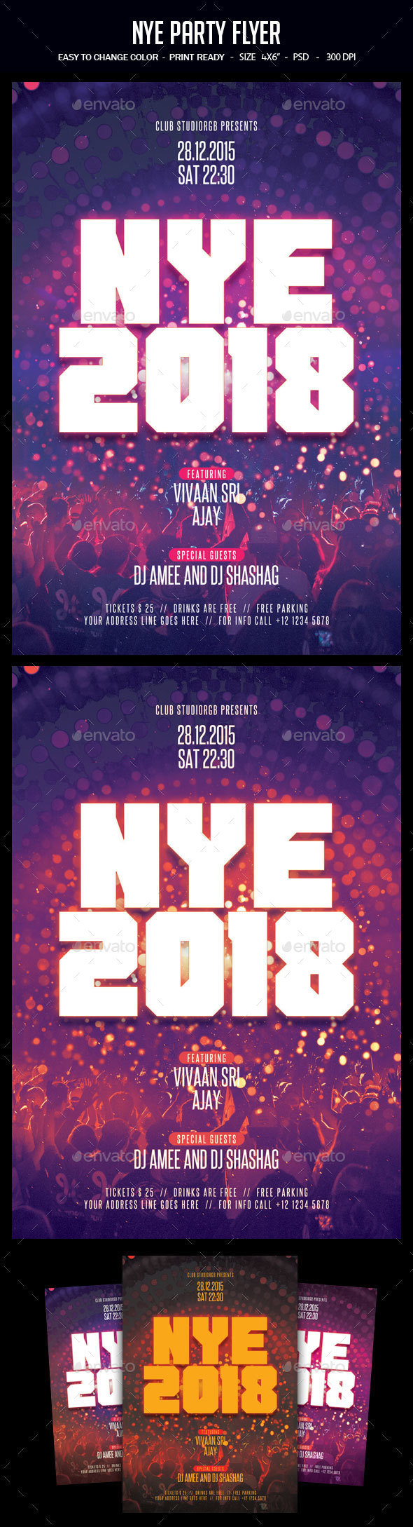 GraphicRiver NYE Party Flyer 20955726 GraphicRiver NYE Party Flyer 20955726