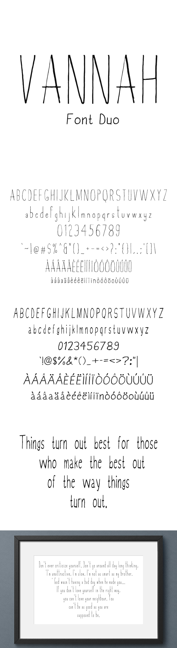 Vannah Font Duo - Hand-writing Script