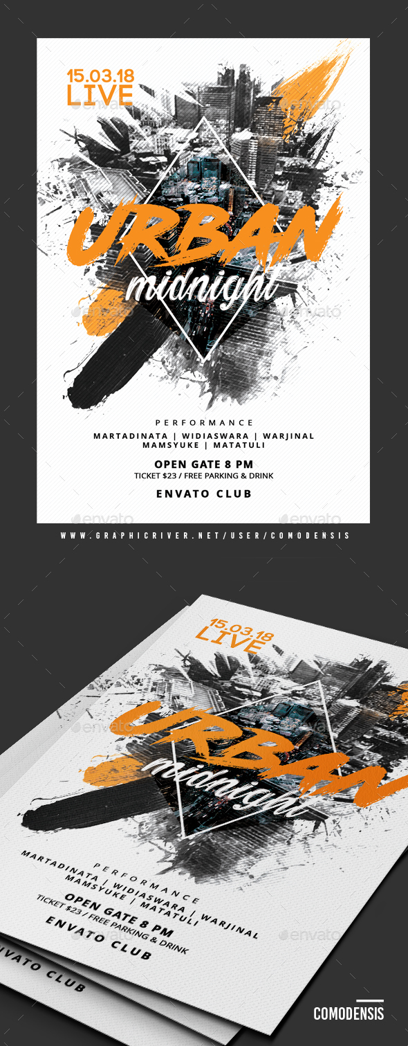 GraphicRiver Urban Sound Flyer 20955965 GraphicRiver Urban Sound Flyer 20955965