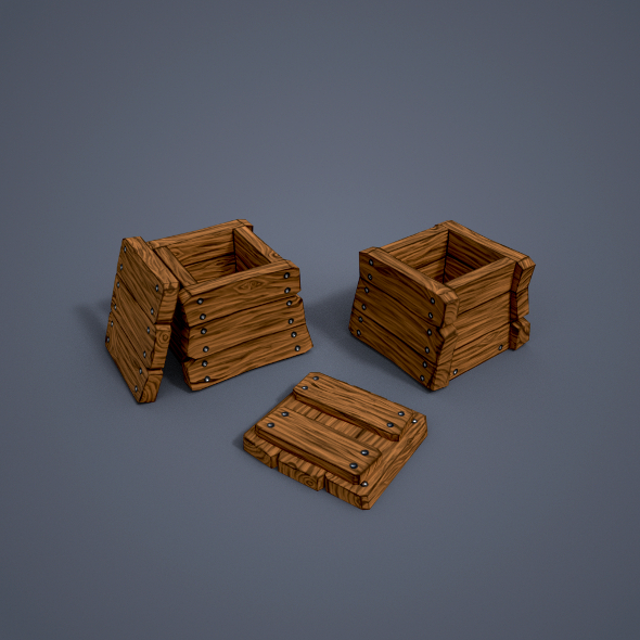 3DOcean Wooden boxes low poly 20956232 3DOcean Wooden boxes low poly 20956232