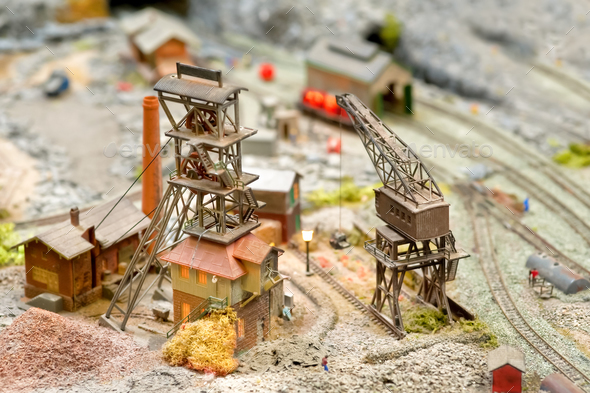 model coal mine - Stock Photo - Images