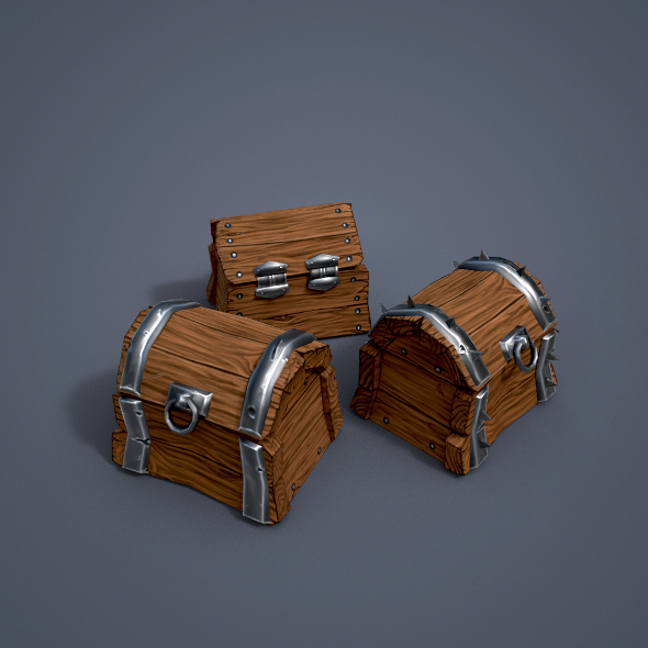 3DOcean Wooden chests low poly 20956775 3DOcean Wooden chests low poly 20956775