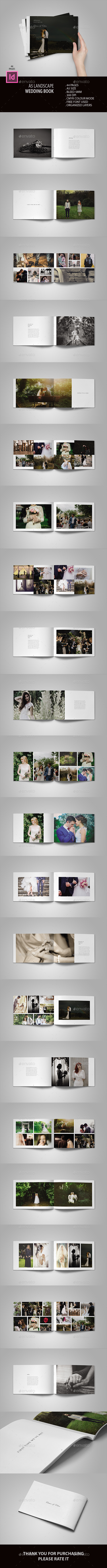 GraphicRiver A5 Landscape Wedding Book 20957062 GraphicRiver A5 Landscape Wedding Book 20957062