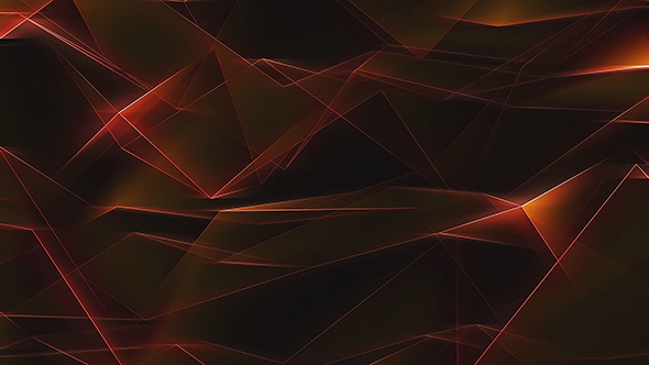 Red Polygonal Refraction Background
